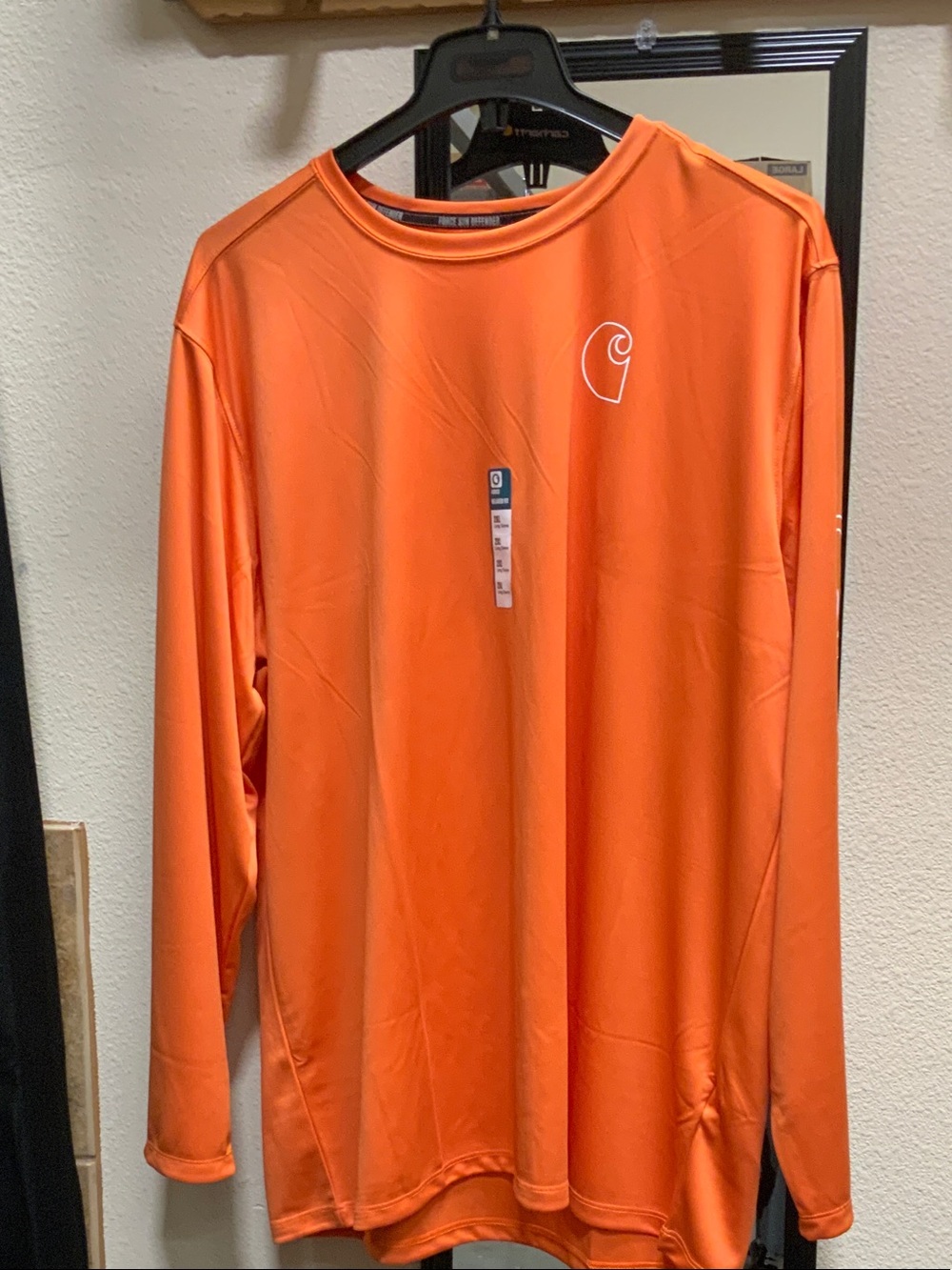 Carhartt Bright Orange Long-Sleeve Sun Defender